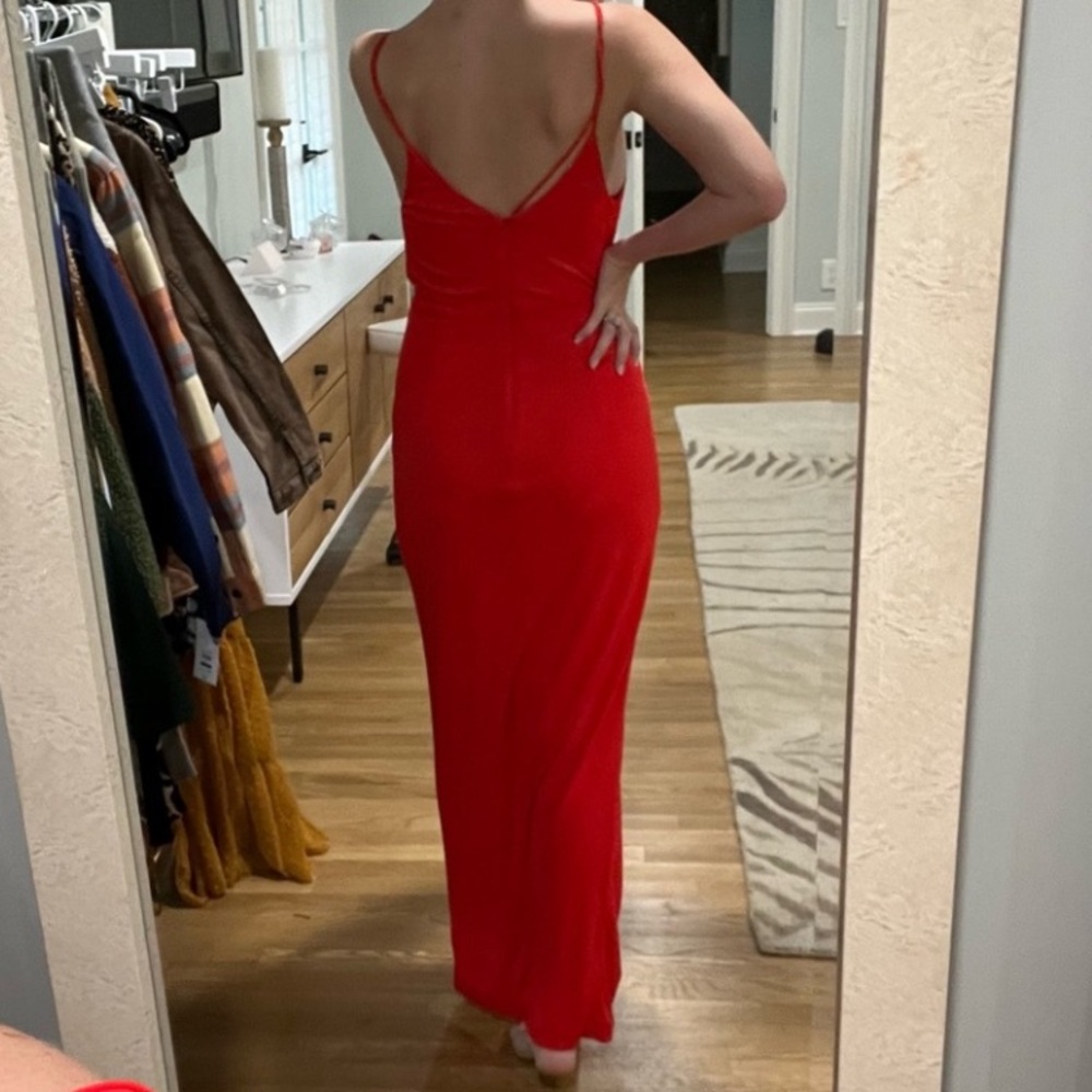 BARBOT RED SLIP DRESS    NWT - Picture 7 of 15